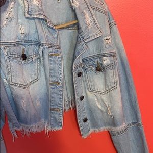 Fashion nova denim crop jacket